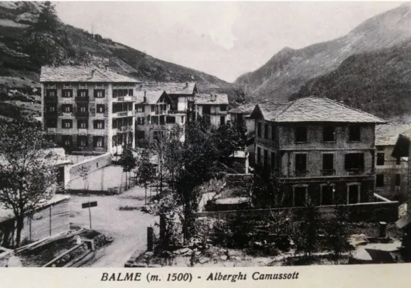 Figura 16 – Cartolina anni ’30 Albergo Camussot. 