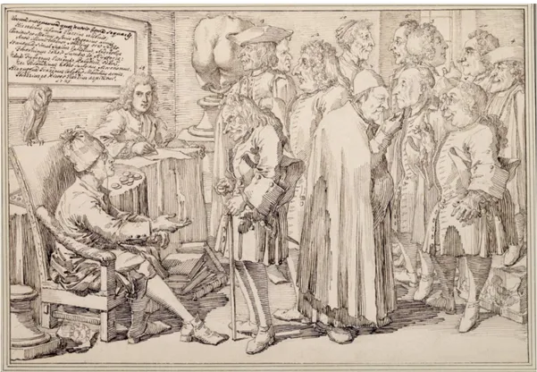 Fig.  14:  Anonimo,  Clemenza  di  Scipione  (copia  da  Sebastiano  Conca),  Roma,  Collegio 