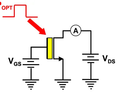 Figure 3.14 Schematic representation of the simulated circuit for temporal response 