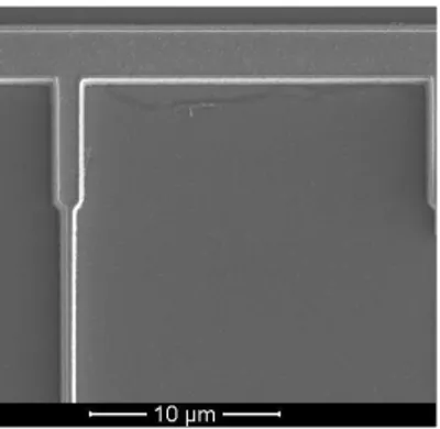 Figura 4.7: immagine SEM dopo ottimizzazione del layout del raccordo di gate 