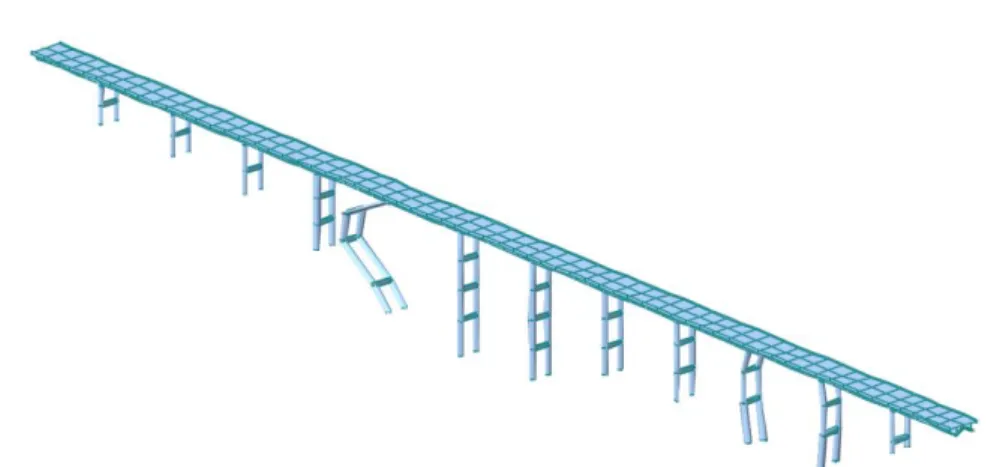 Figure 5.22 Modal analysis – 24 th  vibration mode of Rio-Torto bridge 