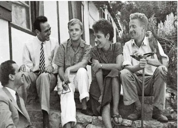 Figura 11. Emilio Sanz de Soto, Cárleton, Truman Capote, Jane e Paul Bowles a Tanger  alla fine degli anni ‘40