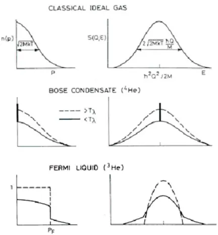 Figura 1.16: Esempi di distribuzione degli impulsi per diversi sistemi e relativo fattore di struttura.