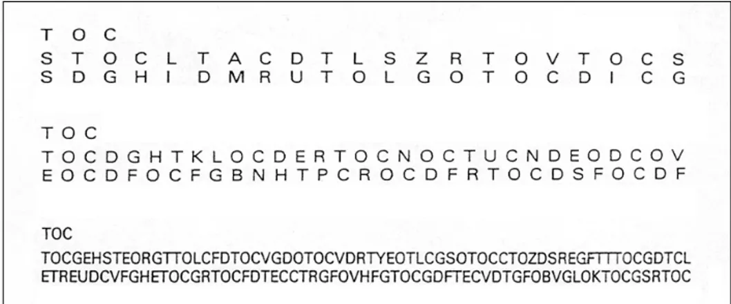 Fig. 10 - Esempio di una parte della prova di “Ricerca di sequenza di  lettere”. 