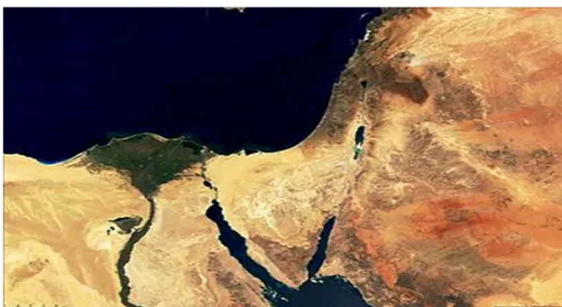 Figura 1 – Immagine satellitare del Medio Oriente 