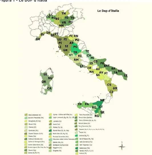 Figura 1 - Le dop d’Italia