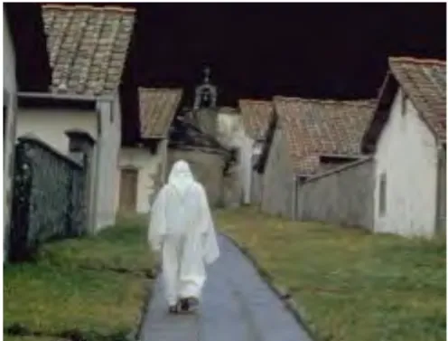 Figura	
  1.13	
  –	
  L’abito	
  bianco	
  in	
  lana,	
  che	
  caratterizza	
  i	
  monaci	
  Camaldolesi	
  deriva	
   dalla	
  tunica	
  non	
  tinta	
  dei	
  contadini	
  e	
  dei	
  pastori.	
  