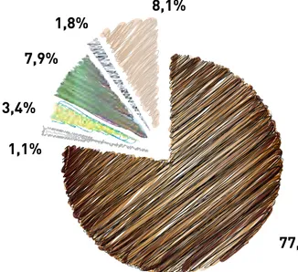 Figura 8: Produzione dei principali prodotti agricoli vegetali in FVG 2011 (%)