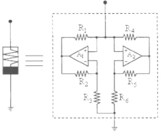 Figura 3.1: resistore non lineare realizzato con TL082  