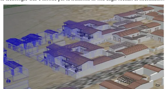 Figura 2: Screenshot della ricostruzione della località Centocamere nell’antica Locri (Calabria)