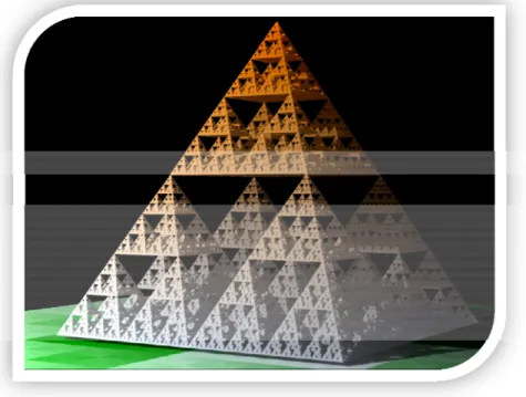 Fig. 1  Rappresenstazione 3D del Triangolo di Sierpinsky. 