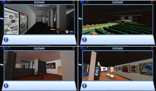 Fig. 10  Ricostruzione virtuale della mostra “Dall’ordine al Caos” (2010). 