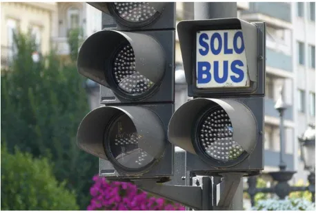 Figura 5 - Impianto semaforico a priorità per il servizio di trasporto pubblico
