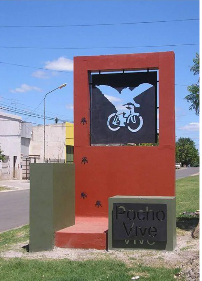 Figura 3 Monumento in ricordo di Claudio “Pocho” Lepratti - Concepción del Uruguay 
