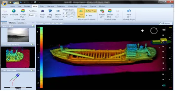 Fig. 2.7: esempio interfaccia software di visualizzazione Coda UIS Survey Explorer. 