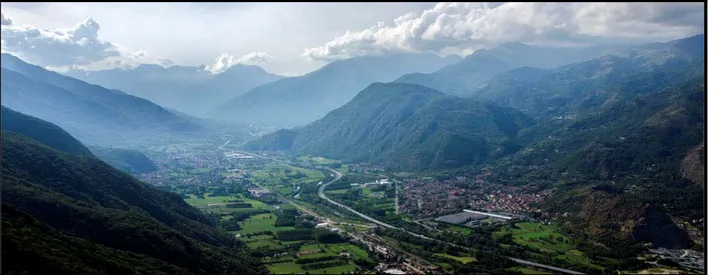 Figura 1.3: vista panoramica della Val di Susa. 
