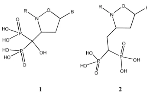 Figure 3.3: Structure of target compounds (type 1 and 2). 