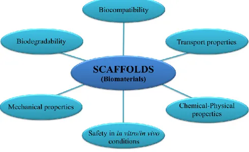 Fig. 1.3 Characteristics requested for a scaffolds (biomaterials) suitable for Tissue Engineering applications