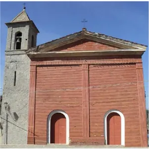Figure 4.1: Present elevation of the Santa Maria dei  Longobardi church, in San Marco Argentano