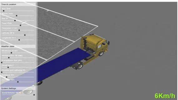 Figure 2.2 – Truck simulator within the Gioia Tauro container terminal (source: Bruzzone et al