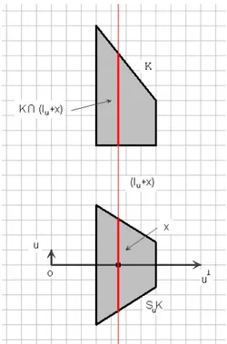 Figure 1.5: The Steiner symmetral of K