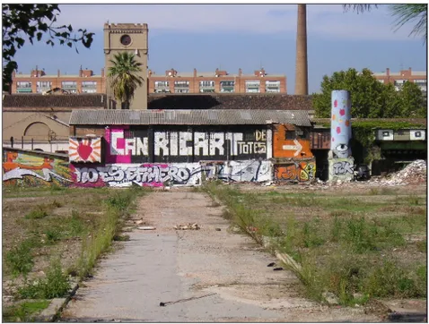 Foto 5.3: La struttura dell’antica fabbrica di Can Ricart  