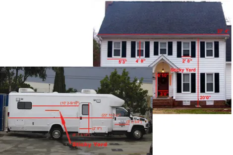 Fig. 1.1. Measurements, provided by the Sticky Yard Digital Photo Measuring