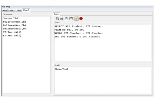Fig. 7.6. ChaseQ User Interface
