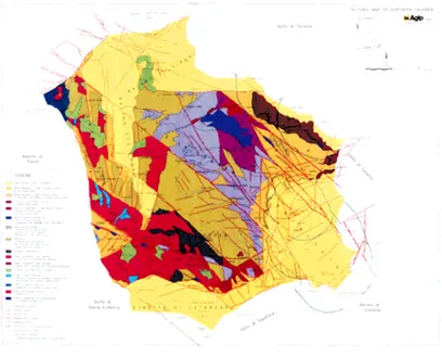 Figura 14  Mappa tettonica schematica della Calabria settentrionale, da Van Dijk  et al., 2000