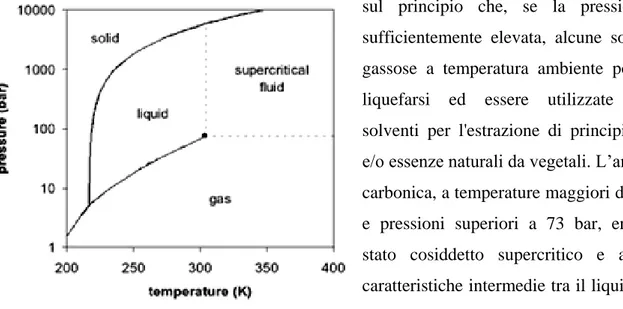 Figura 4 Diagramma di stato della CO 2