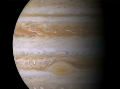 Figure 1.12: Jupiter with the visible Great Red Spot. Image credit: NASA.