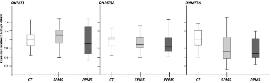 Figure  4.  Methylation  enzymes  gene  expression.  DNMTs 