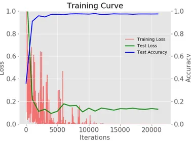 Figure 2.4: The learning curve used to control the training of deep CNNs for a classification task [ 21 ]