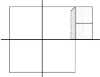 Figure 5.3. The dotted region corresponds to the boxes ([n + ε, n + ε + 2m] ∩ εZ) × D i