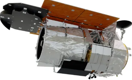 Figure 2.3. Rendered model of the WFIRST spacecraft. Credit: https://wfirst.gsfc. nasa.gov/