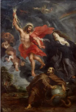 Figure 10 – L'intercession de la Vierge et de Saint-François arrêtant les foudres divines, public domain 265