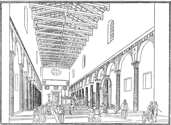 fig. 24:  Santa Sabina dall'area presbiteriale. Da M UÑOZ ,  Il restauro della Basilica di  Santa Sabina 