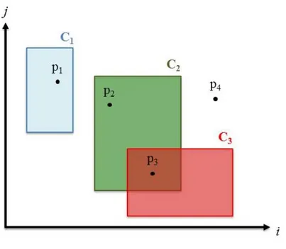 Figura 12: schema bidimensionale dell’algoritmo della Firma Spettrale della  Copertura del Suolo 