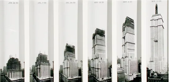 Figura 22. Progressione del cantiere dell’Empire State Building.  Digital collection of the 