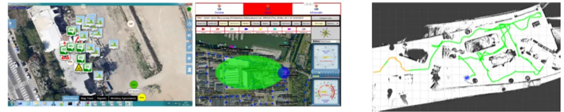 Figure 1.3. Human operators interface used to coordinate mission in TRADR EU project.