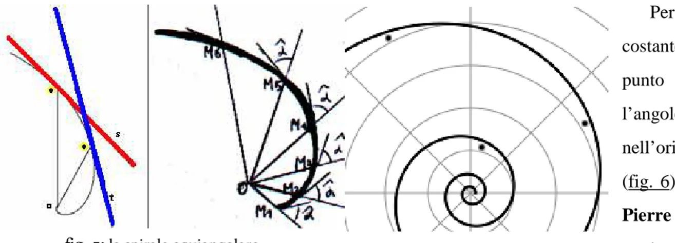 fig. 5:  la spirale equiangolare