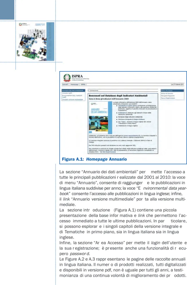 Figura A.1:  Homepage Annuario