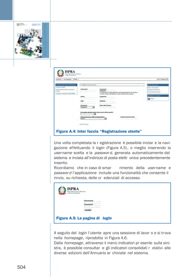Figura A.4: Inter faccia “Registrazione utente”