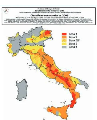 Figura 7.11: Carta della classificazione sismica 12