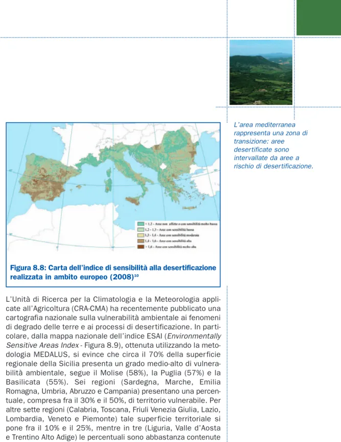 Figura 8.8: Carta dell’indice di sensibilità alla desertificazione