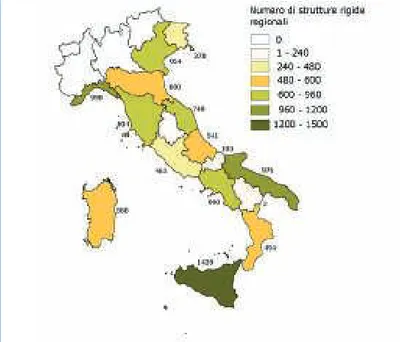 Figura 9.2: Distribuzione delle opere di difesa e portuali, per