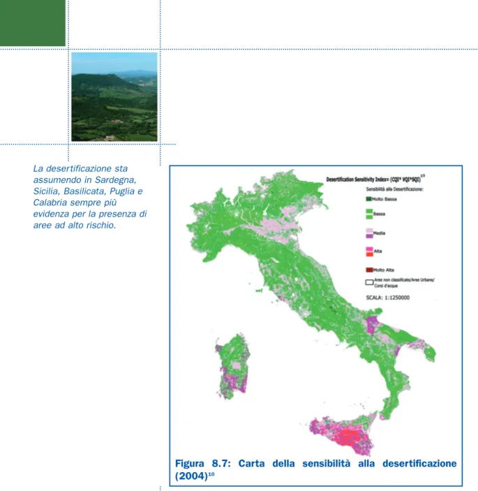 Figura 8.7: Carta della sensibilità alla desertificazione