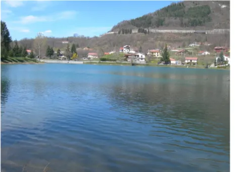 Fig. 4a – Lago Sirino alle pendici  del Monte Sirino 