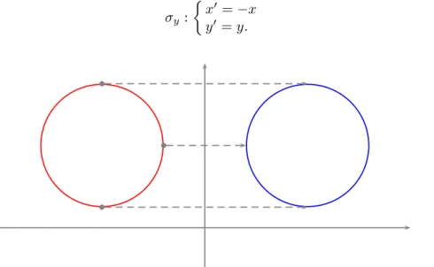 Fig. 3.6. Esempio di simmetria assiale di asse y.