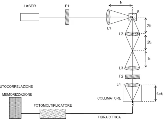 Figura 2.1: rappresentazione schematica dell’apparato sperimentale
